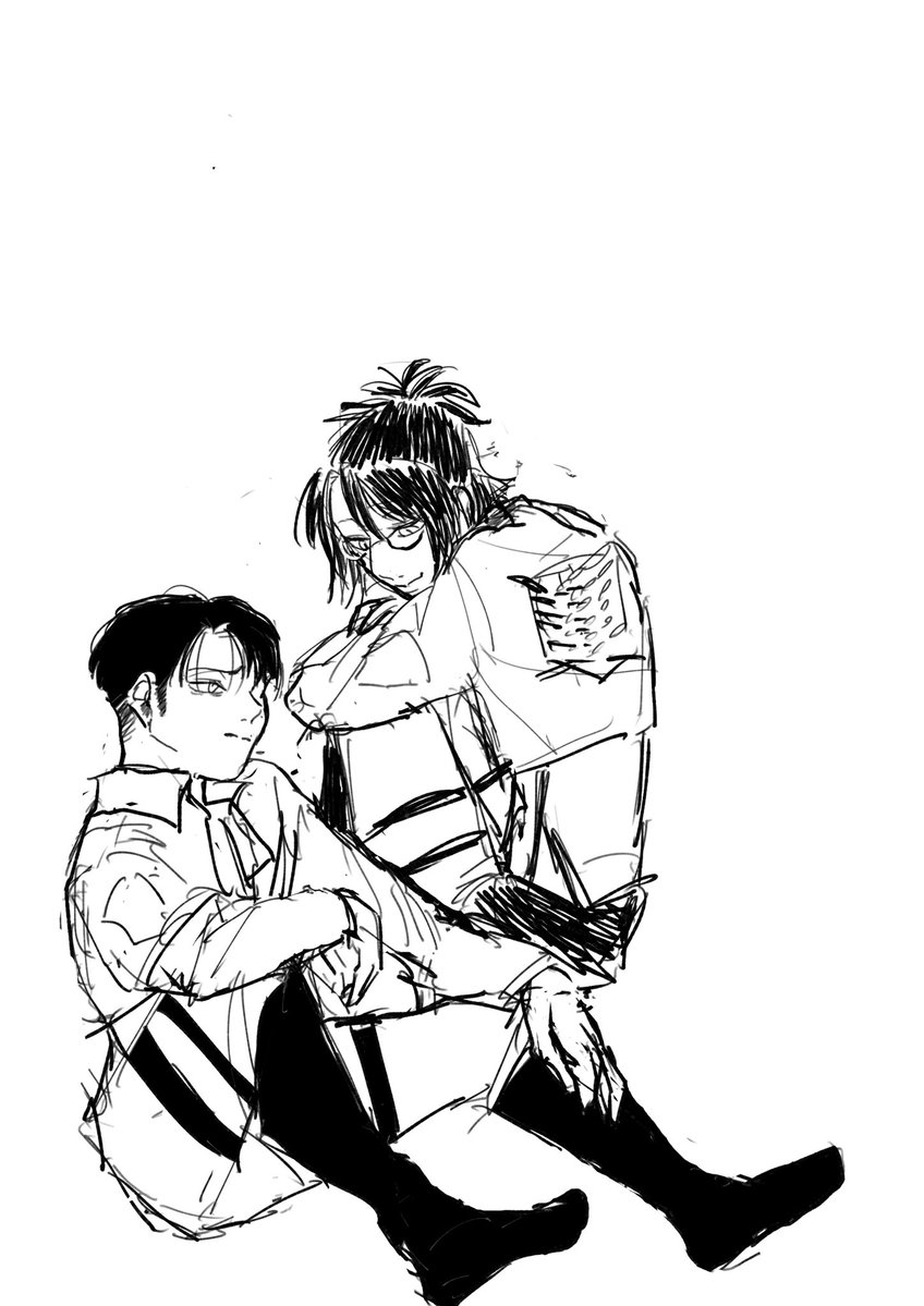 mirinchan_0's tweet photo. リヴァハン　らくがき https://t.co/DI1TCkJ2lH
