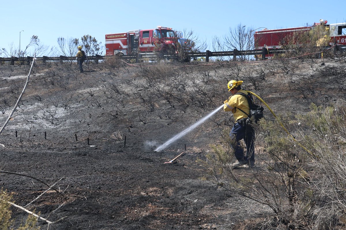 CAL_FIRE's tweet photo. 🔥 What does “forward progress stopped” mean?

When firefighters say a fire’s forward progress has been stopped, it means crews have stopped the fire from continuing to spread.

It does not mean the fire is out or contained. Firefighters still have work to do.
Crews continue building and strengthening control lines, putting out hotspots, and checking the fire’s perimeter to reduce the chance of it spreading again.

Even after a fire stops advancing, firefighters may remain on scene for hours or days to make sure the fire is under control.