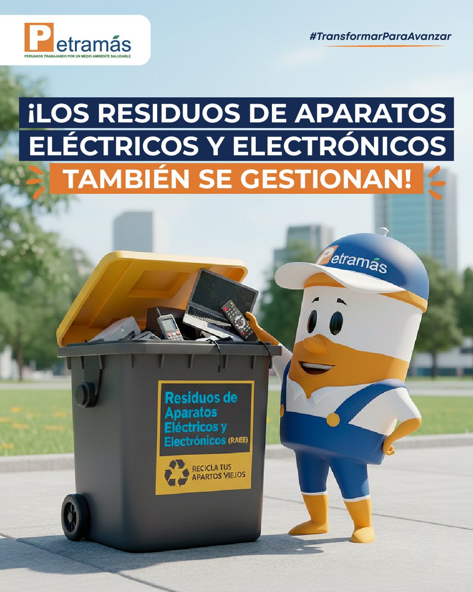 PetramasPeru's tweet photo. 🧡 En Petramás, creemos que avanzar también implica reconocer la importancia de gestionar responsablemente cada tipo de residuo. ¡Démosle a cada residuo el tratamiento que necesita!
💡 #TransformarParaAvanzar #Perú https://t.co/KgZzvxAtgL