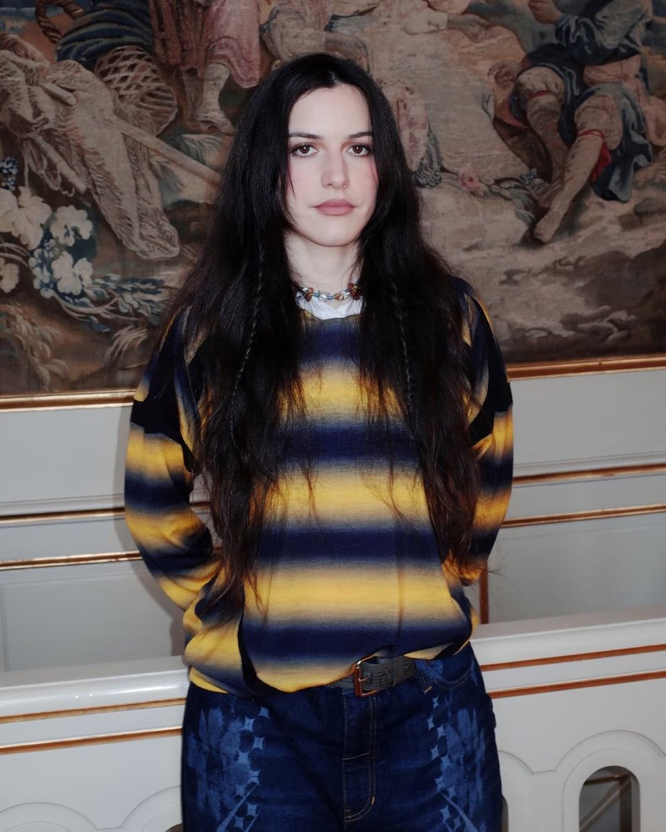 underscorestyle's tweet photo. Oklou also seen wearing these Paolina Russo (AW26 Wayfound) jeans for her live performance of choke enough during Copenhagen Fashion Week! https://t.co/KC5R11dwUo