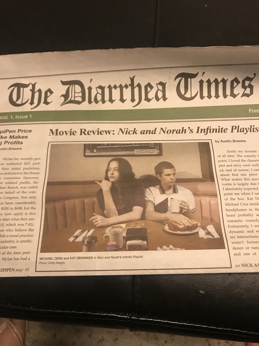 BonerWizard's tweet photo. with all the talk of nathan fielder i just want to show one of my most prized possessions: a copy of the diarrhea times https://t.co/40zkdUUxLw