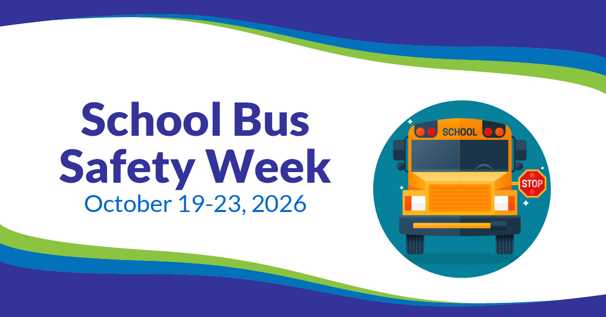 WisconsinDPI's tweet photo. 🚌 This week is School Bus Safety Week!

ALWAYS REMEMBER

🛑 Stop for school busses so kids can board and and de-board safely
⚠️ Stay alert to keep yourself and passengers safe https://t.co/SQRnVC1BR4