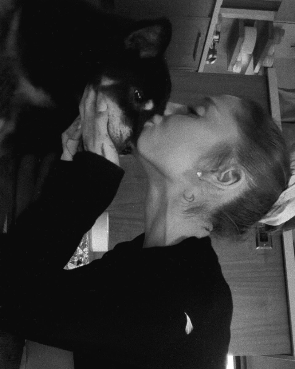ArianaToday's tweet photo. ariana pays tribute to her dog coco on instagram 🪽

“sweetest, most amazing and most beautiful coco... i am so proud of you. thank you for your love, and for blessing this planet with your physical presence for over seventeen wonderful years. ♡ 🪽
you make everywhere you go a more beautiful place. i will miss you every day and hold you in my heart always. i love you so, sweet girl.”