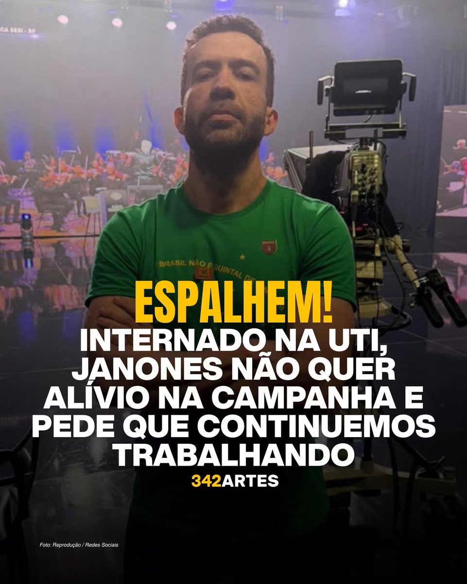 AngelJones_13's tweet photo. 🚨Nosso comandante enviou um recado! 

Internado na UTI após apresentar uma arritmia cardíaca depois do debate, André Janones mandou um recado à equipe: nada de diminuir o ritmo da campanha.

O comandante está clinicamente estável! 🙏🏼

AVANTE, TROPA!! ✊🏼🥊🇧🇷