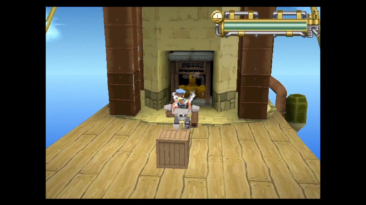 Ferdrick17's tweet photo. @circlefromdot And also about interesting coincidences. In another game of this series. Tail Concerto on Playstation 1. There was a character, a friend of the main character, who was responsible for saving in the game... Guess how he appeared. Yes, also in the box. XD https://t.co/lukMfdzJBC