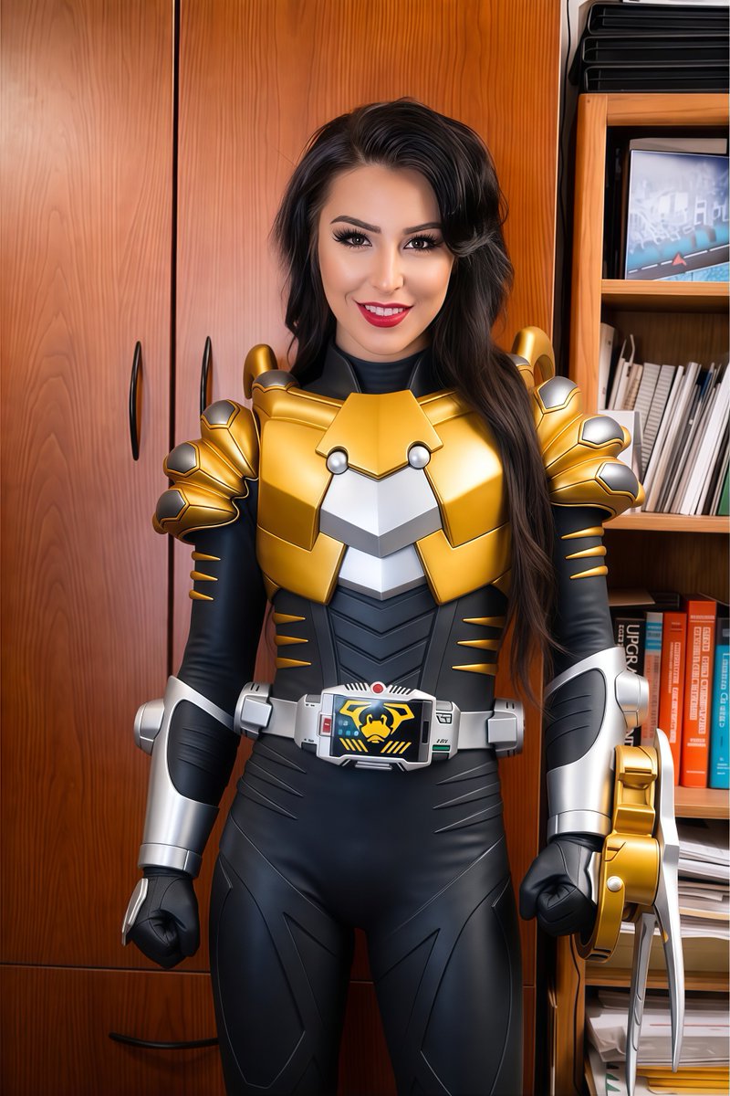 CaptNickWagner's tweet photo. Kamen Rider Raia - Aubrey Kate
Kamen Rider Gai - Jessy Dubai
Kamen Rider Tiger - Jade Venus
Kamen Rider Scissor - Chanel Santini https://t.co/x3myw8o7Wp