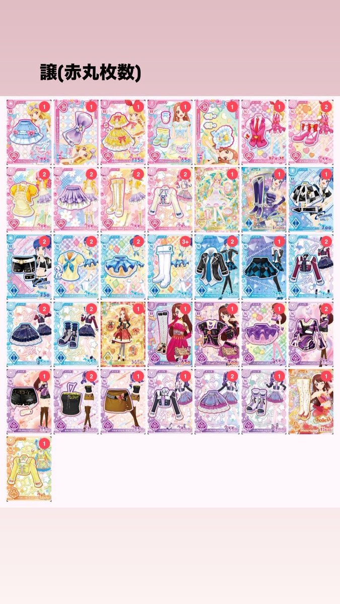 vnuqna's tweet photo. アイカツ！アンコール 交換
【譲】画像1枚目
【求】画像２枚目

都内手渡しのみ（池袋、新宿、渋谷など）

比率違い検討いたしますので、お気軽にお声がけ下さい🙇🏻‍♀️🤍

#アイカツアンコール #アイカツアンコール交換 #アイカツ https://t.co/CIJrVj19Ia