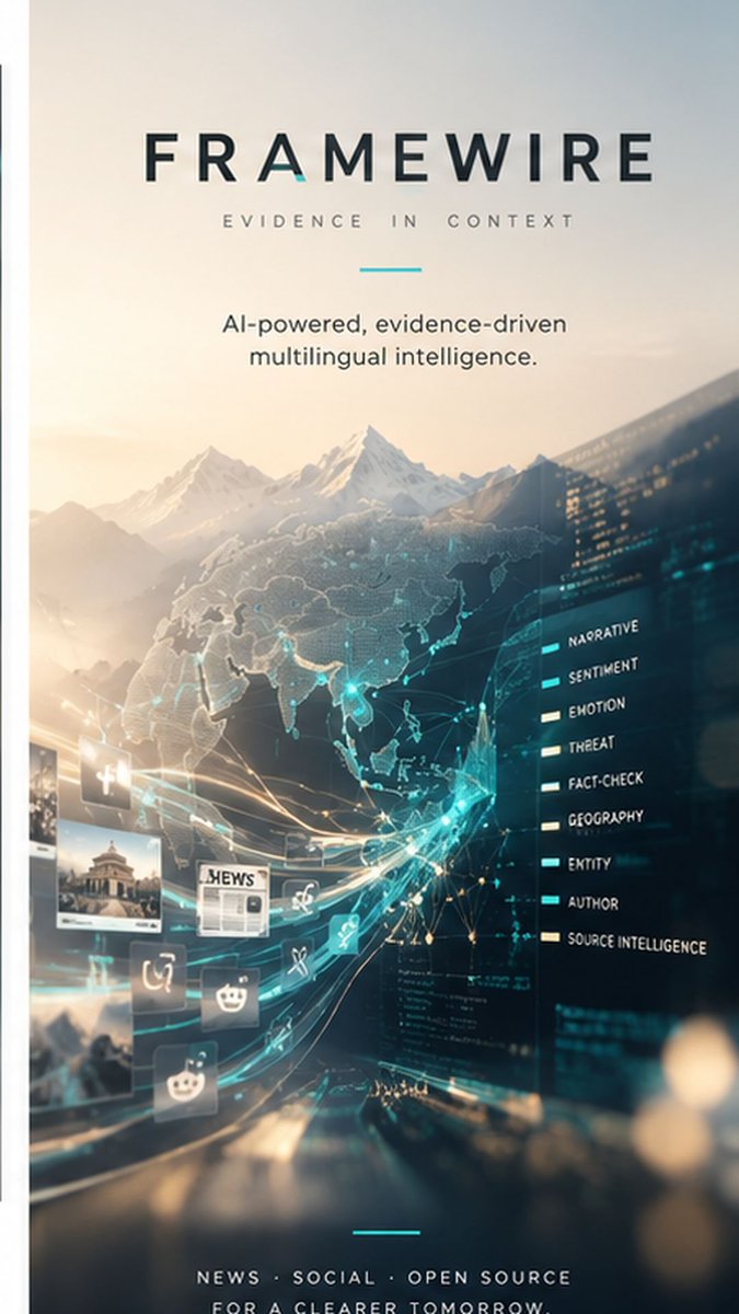 DevkotaMysti's tweet photo. FrameWire is being developed to make authorship and attributed voices easier to examine in context, with evidence and human review at the center.
Explore the private beta at https://t.co/gYrd5a76e0
#FrameWire #EvidenceFirst #Contextuallntelligence https://t.co/JnG7q3ly1m