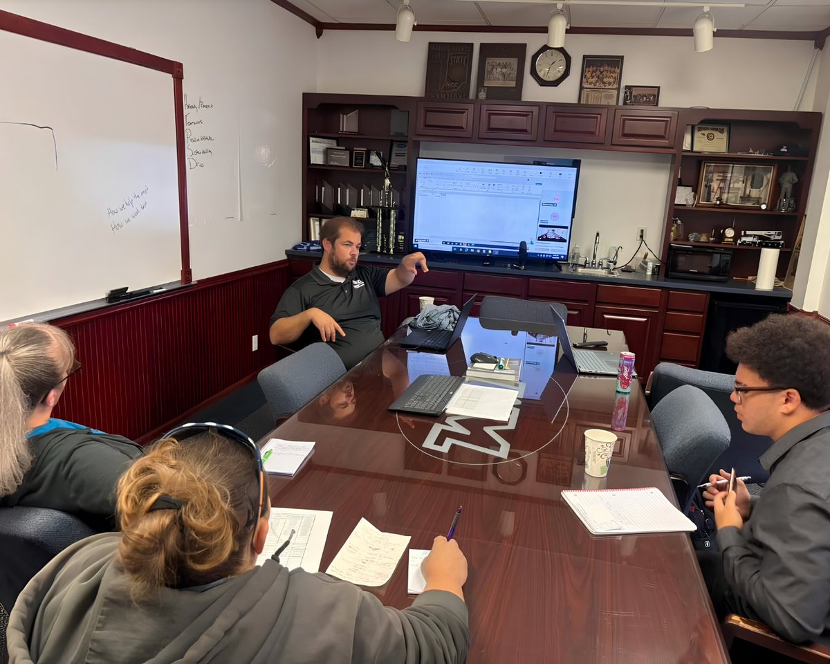 WileyMetal's tweet photo. Isaiah is a high school student with a seat in our leadership meetings. He’s in @GRCC_MarionIN Advanced Manufacturing program, getting a look at how the whole place runs. Glad to have him here.

#WileyMetal #WorkBasedLearning https://t.co/Mc3H6qjFX3