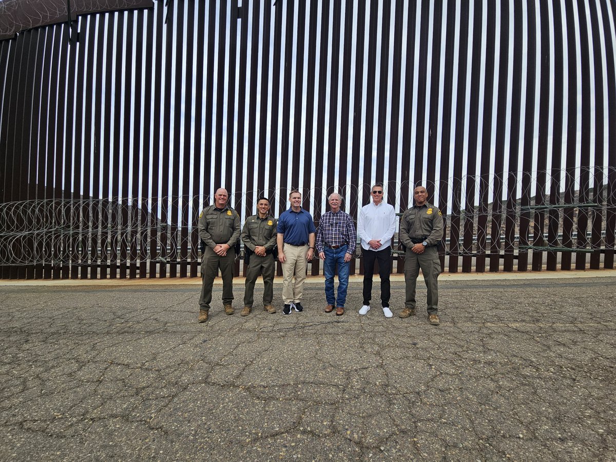 HomelandGOP's tweet photo. Border Security and Enforcement Subcommittee Chairman @RepMichaelGuest  recently traveled alongside @CBPCommissioner Scott to San Diego to see firsthand how @CBP officers and Border Patrol agents work every day to secure our borders and keep dangerous drugs like fentanyl and methamphetamine out of our communities.
@HouseGOP remains committed to ensuring @CBP  has the personnel, technology, and resources needed to protect our nation.