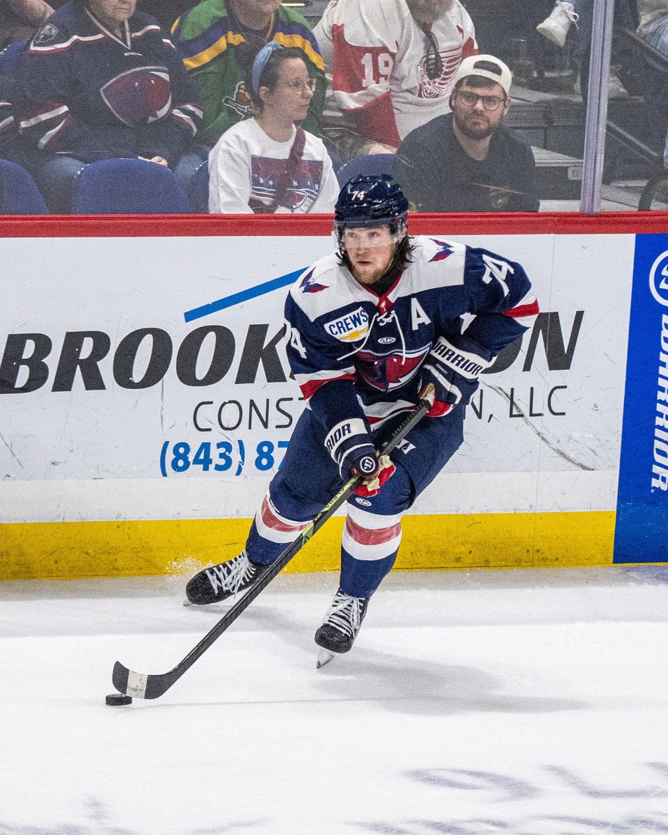 ECHLWeek's tweet photo. #OnThisDay in 2025, Connor Moore skated in his 280th game with the Stingrays in Greenville and moved into 11th on the franchise’s career games-played list. 🏒 And he isn’t done yet. 👀 
📸 Julie Taylor | Inside the Rink
#ITR #ECHL #OnThisDay https://t.co/uhFlHEaXhM
