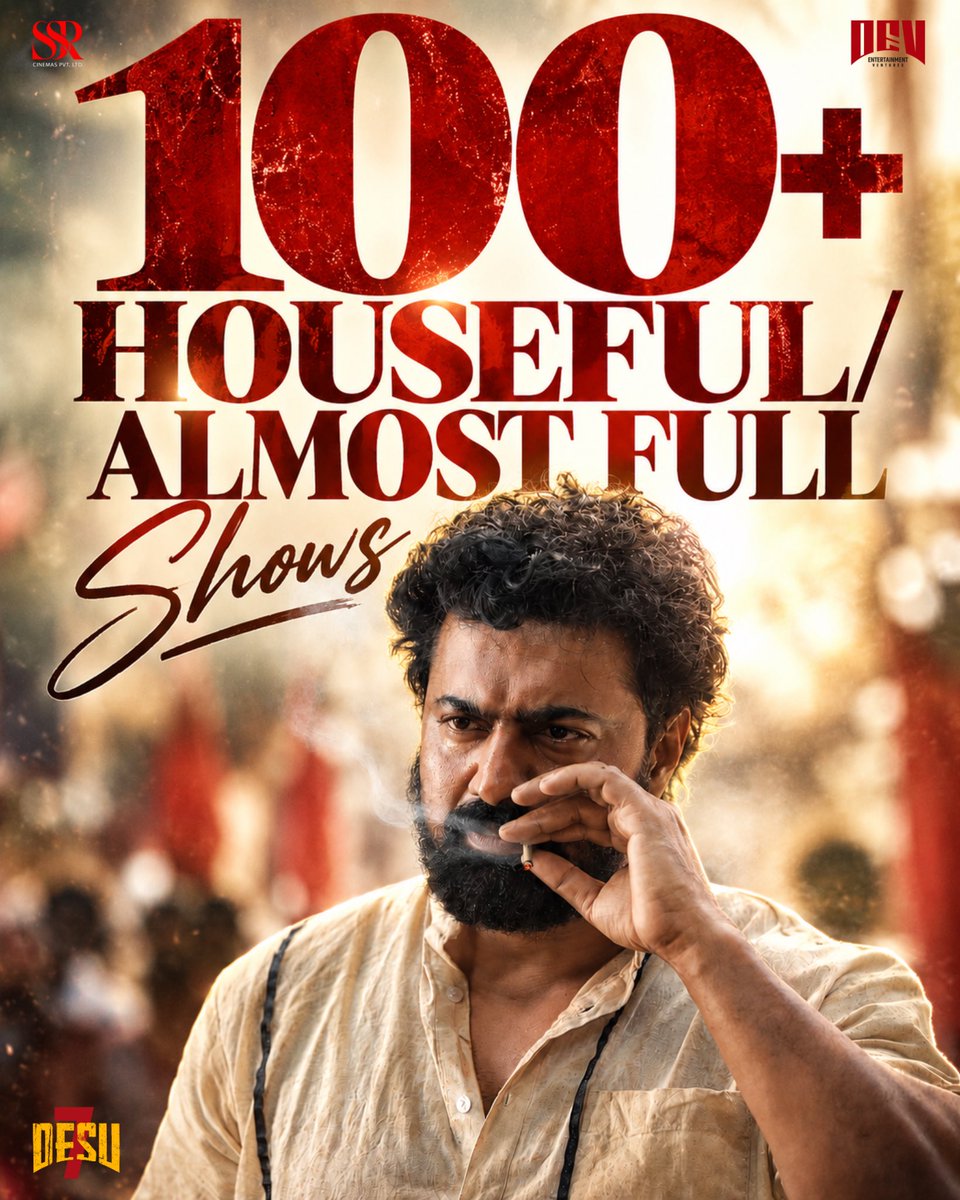 devpl_official's tweet photo. https://t.co/l6rSMWNb8l

https://t.co/jLO588bIjx

SUPERHIT ASHTAMI WITH 100+ HOUSEFUL / ALMOST FULL SHOWS! 🔥

Your unstoppable love is turning #DeSu7 into a celebration on the big screen! Thank you for the overwhelming response! 

BOOK YOUR TICKETS NOW!

#Dev50 #DeSu7ThisPujo https://t.co/gCD3cnwClT