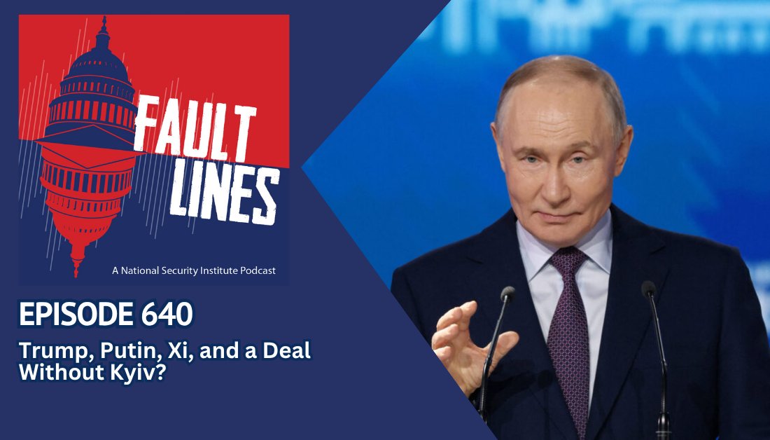 FaultLines_Pod's tweet photo. NEW: Fault Lines Episode 640: Trump, Putin, Xi, and a Deal Without Kyiv? — @lestermunson + @NotTVJessJones + @JohnCLipsey + @amykmitchell dig into the accelerating — and increasingly chaotic — diplomacy surrounding the Russia-Ukraine war.

📺 Watch: https://t.co/65eFBG1Ry7
🎧 Listen: https://t.co/T7yFoGh2Rn

@MasonNatSec + @georgemasonlaw + @GeorgeMasonU