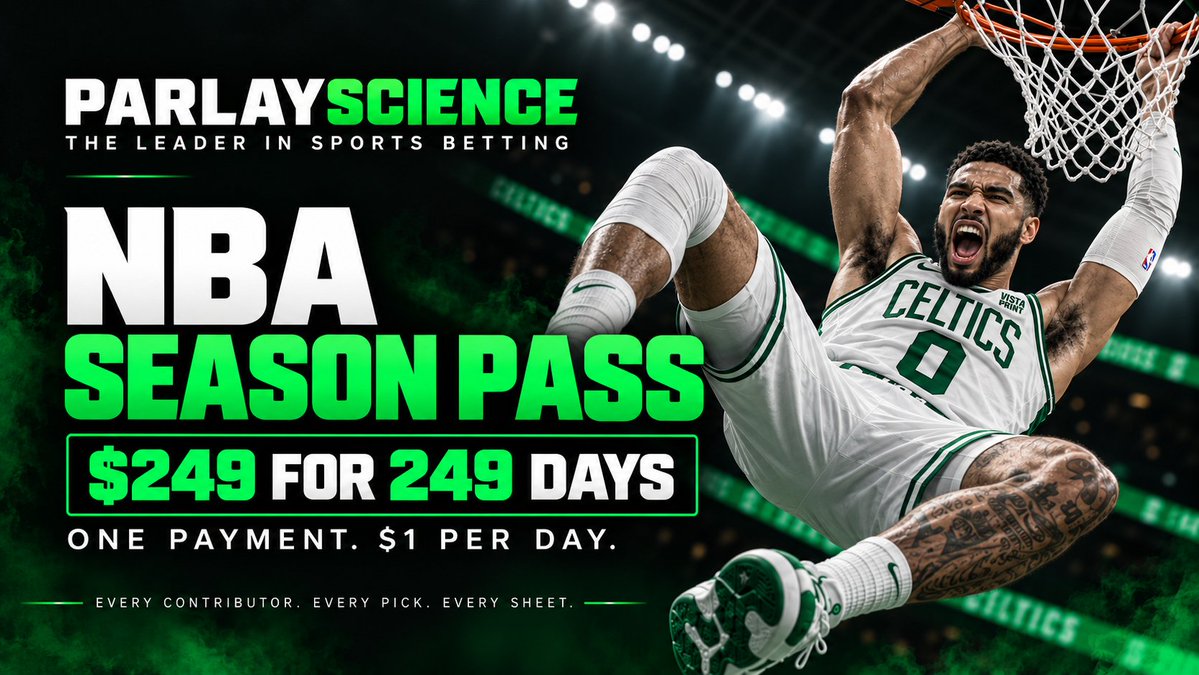ParlayScience's tweet photo. 🏀 NBA IS BACK. SO IS THE $1/DAY DEAL.

We're only running this for a limited time.

LOCK IN BEFORE TIP-OFF ⬇️
https://t.co/z0XmoVJYzC https://t.co/oF0KiHK37G