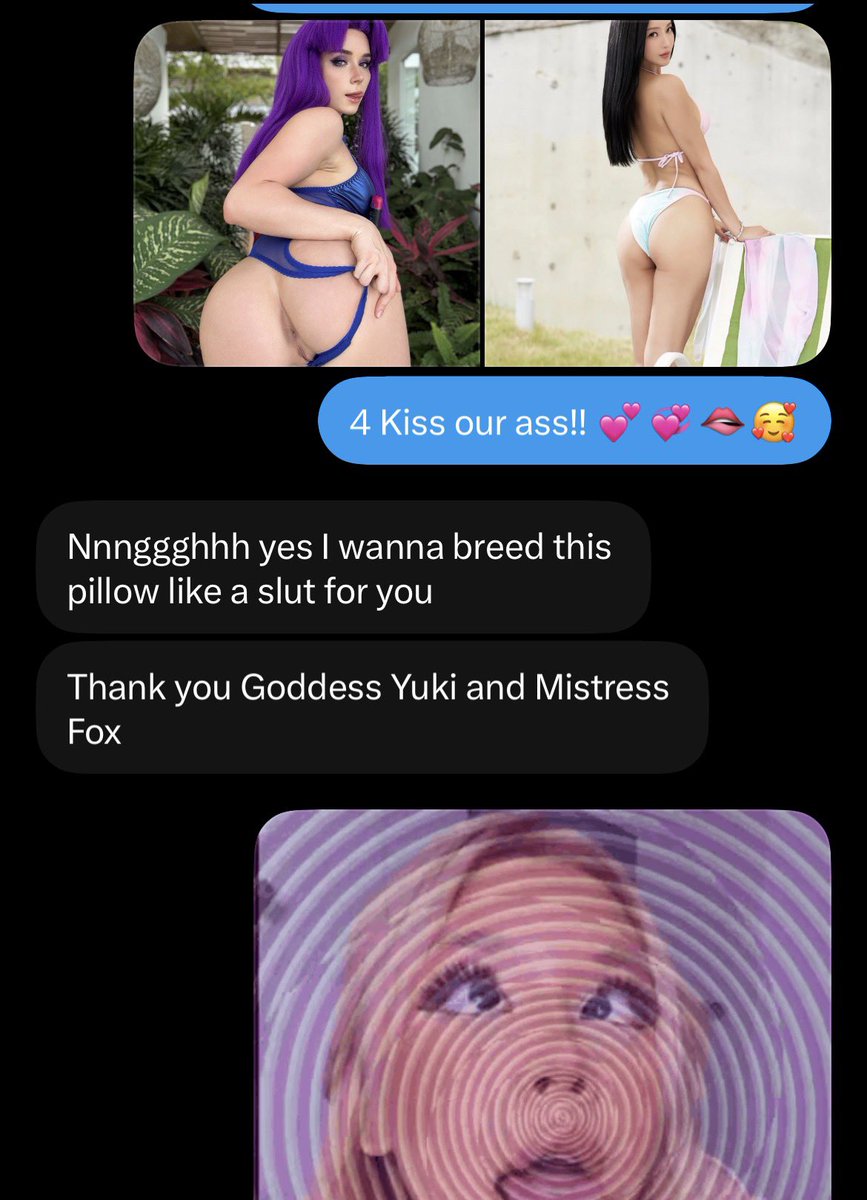 GoddessYuki95's tweet photo. Seems we fried to much of your braincell 🤤💕😍

Just made you get dumb &amp; sinking deeper into addiction

Join him &amp; join our Cult of Yukiism sweetie 🛐😍 https://t.co/xE2I6ZL5z4