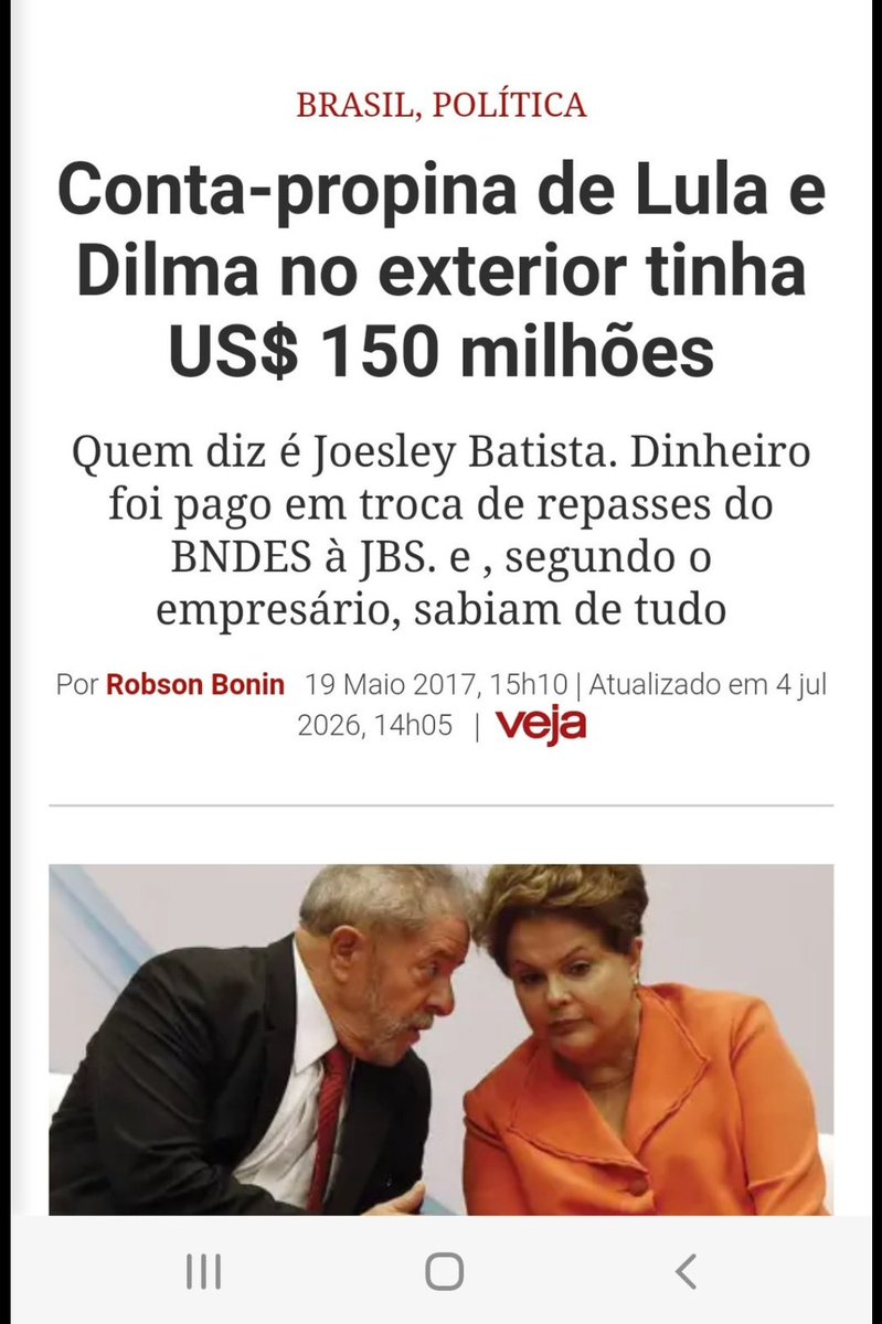 LemmyAraya's tweet photo. @mspbra E qual a conta que o Lula abriria? https://t.co/WBcwbit8do