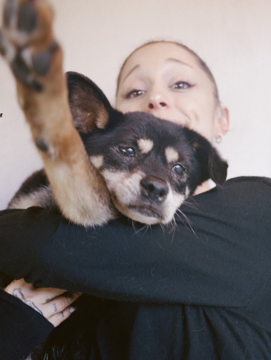 PopTingz's tweet photo. Ariana Grande reveals her dog Coco passed away at 17. https://t.co/wq41FDUoAz