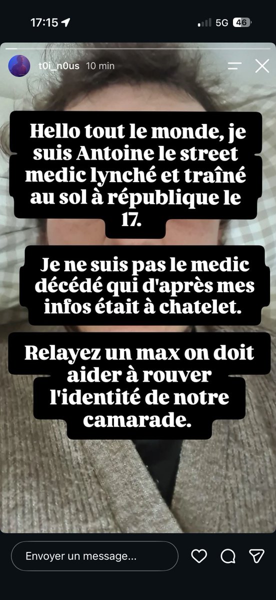 urnederue's tweet photo. J'ai pu avoir des nouvelles officielles d'Antoine, il souhaite relayer ce message. https://t.co/GAKANQ996v