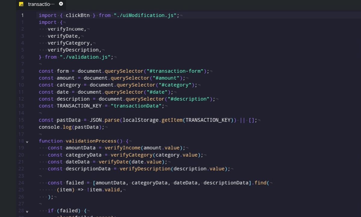 BuildWithMrinal's tweet photo. Day 57/100 🚀

🎯 Fixed the live JS module hosting errors on GitHub Pages!
⚙️ Started building the Transaction feature.

Low on energy coding away from my main setup at a relative's house, but consistency wins! 💪

#100DaysOfCode #BuildInPublic #JavaScript https://t.co/UNdl2CIhYa