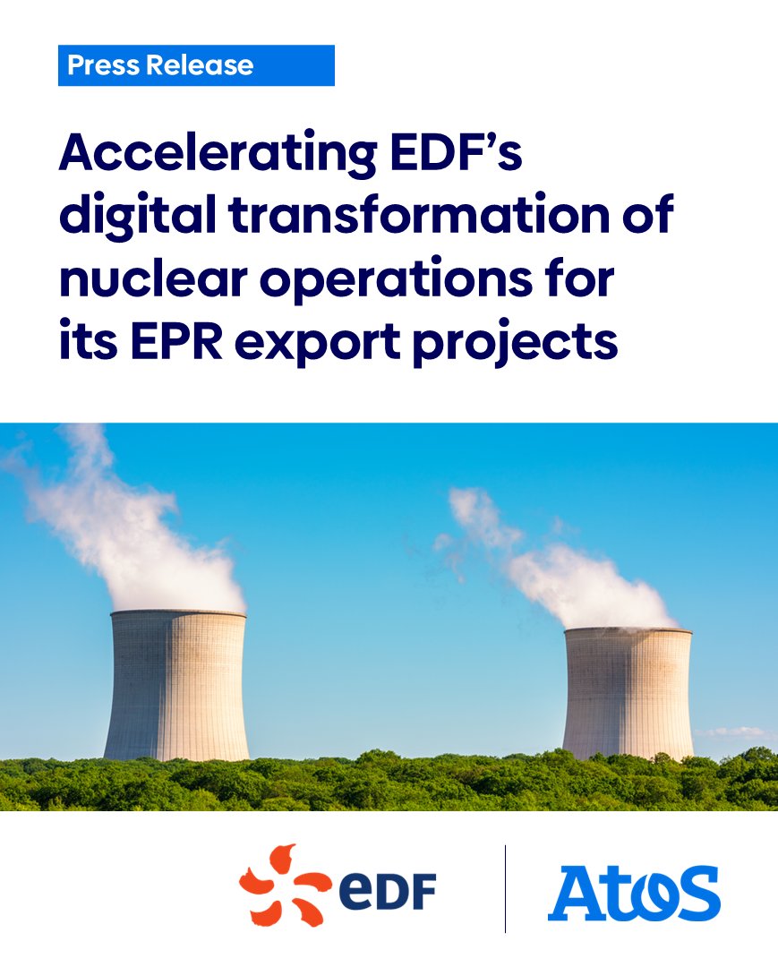 Atos's tweet photo. Nuclear power is playing an increasingly important role in the energy transition

This strategic partnership will combine nuclear operational expertise with secure digital technologies to support future EPR export projects.

👉https://t.co/wMBiJmZNXM

#EneregySector #NuclearPower https://t.co/NDtqQg7dT7