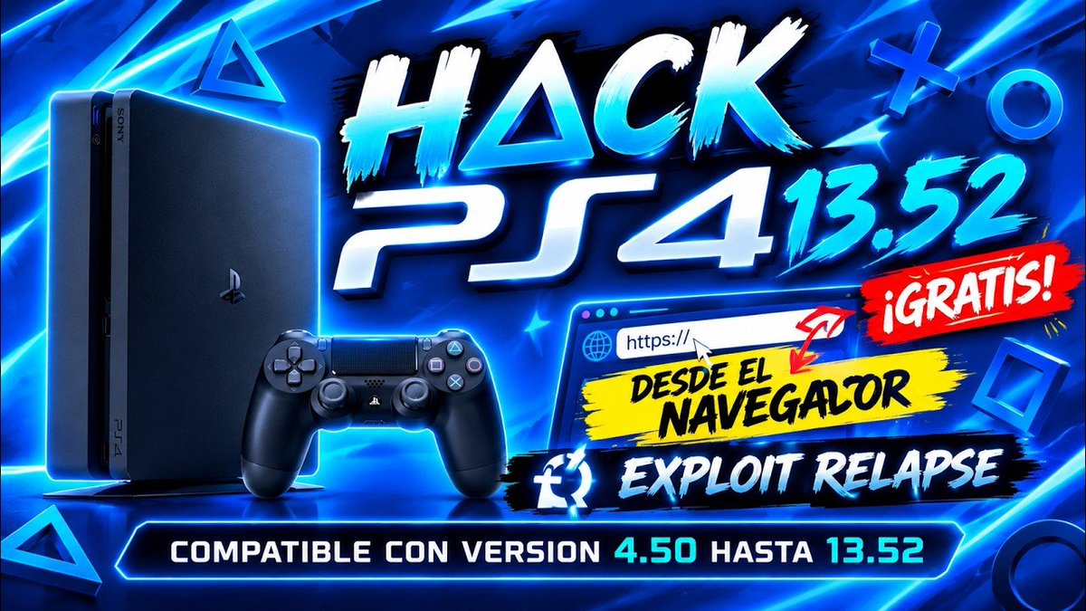 LopezTutoriales's tweet photo. ¡Libera tu PS4 desde la VERSIÓN 4.50 hasta la 13.52 desde EL NAVEGADOR! Gracias al exploit RELPASE. Tutorial FÁCIL y COMPLETO + Instalación de JUEG0S:
https://t.co/bMMViQeYUu
¡Saludos cracks! ✌🏻😁👍🏻 https://t.co/paYizRNqob