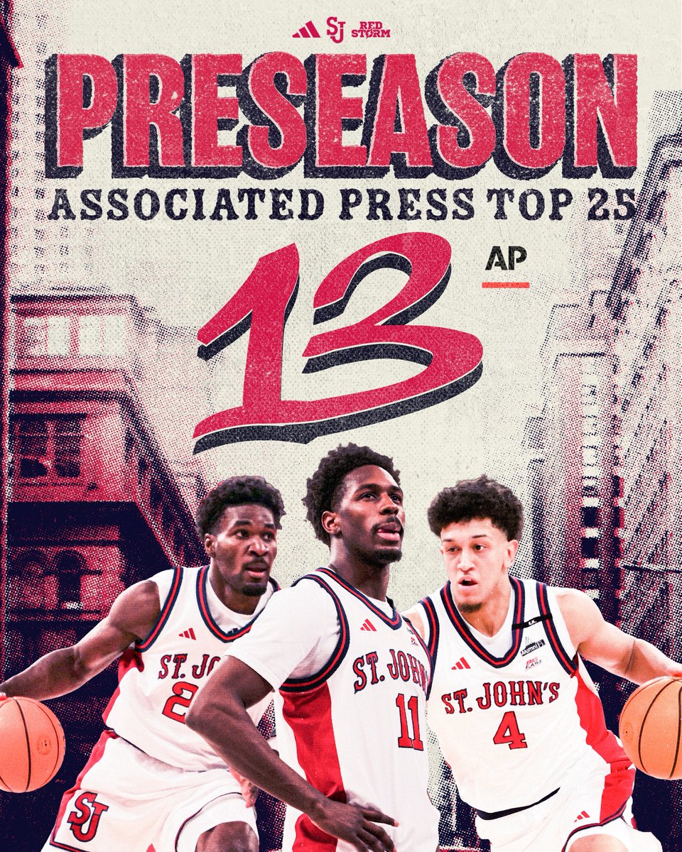 StJohnsBBall's tweet photo. Lucky No. 13 to start the season 🔥

#RedStorm https://t.co/iCtGkPpoIt