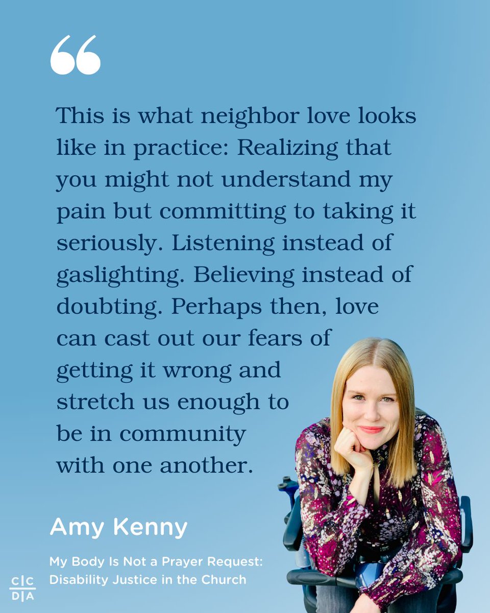 iamccda's tweet photo. "This is what neighbor love looks like in practice: Realizing that you might not understand my pain but committing to taking it seriously. Perhaps then, love can cast out our fears of getting it wrong and stretch us enough to be in community with one another." - Amy Kenny https://t.co/RpnEQqo39V