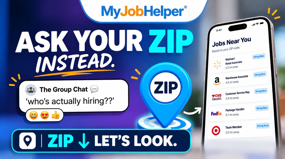MyJobHelper's tweet photo. ZIP ↓ Let's look. #JobSearch  #HIRINGNOW #jobposting https://t.co/uIm8JkxStp