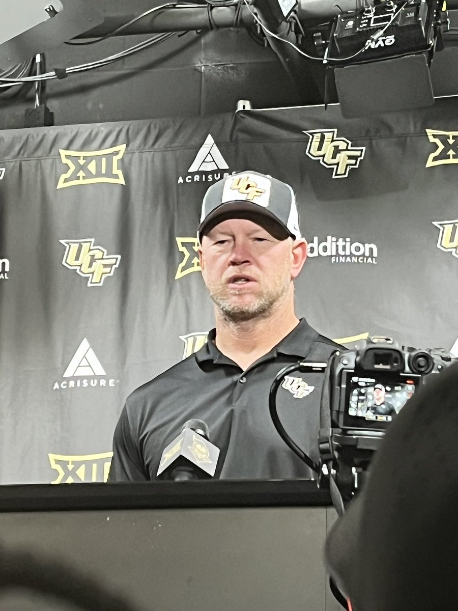 Andrew_Cherico's tweet photo. Coach Frost didn’t confirm if QB Alonza Barnett III will start against BYU. Says he’s not sure on the injuries yet- really close to getting a lot of guys back.

Specifically on Barnett: He’s trying really hard, I feel bad he wants to be out there it’s his last year. https://t.co/zhXixRMMb4