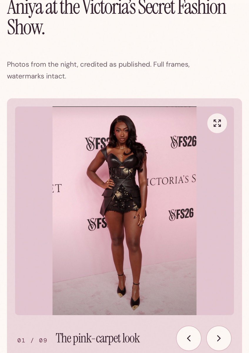 AniyaCore's tweet photo. Angels, have y’all checked the website yet? 👀🥳
All the engagement links from the publications covering Aniya at the Victoria’s Secret Fashion Show are up!

https://t.co/7ZzuztRNsD https://t.co/N9DBtSi5uq