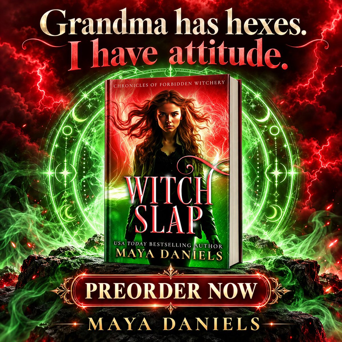 SassmenChristy's tweet photo. When magic slaps, this witch slaps back. And she does it in heels.
Get ready for Witch Slap by Maya Daniels.
https://t.co/8aVnaPPAh4
#MayaDaniels #WitchSlap #UrbanFantasy #ParanormalReads https://t.co/szWmnpWLKR