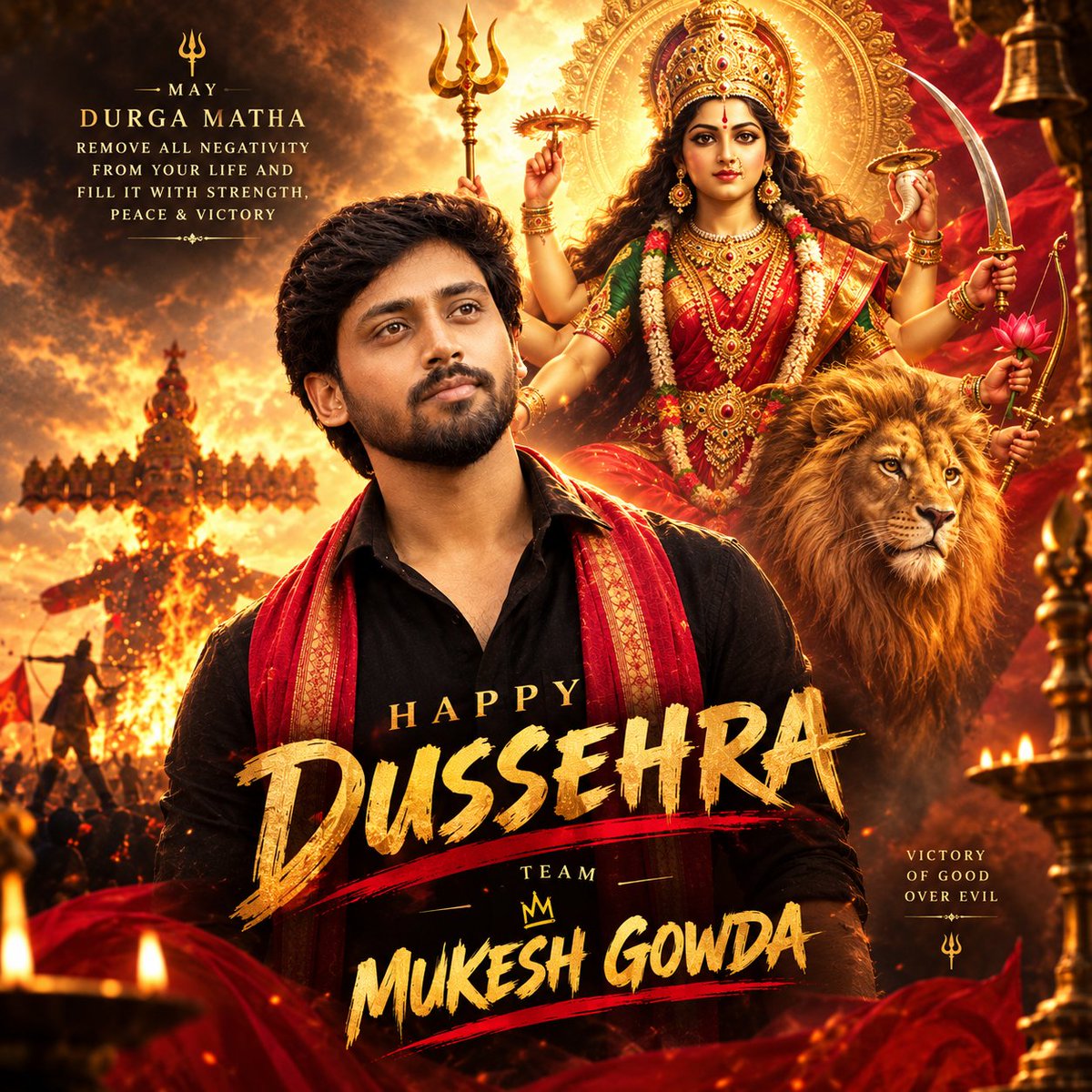DragonZyro_'s tweet photo. 🙏✨ Wishing you and your family a Happy Dussehra! May Durga Matha bless you with happiness, strength, peace, and success. 🪔🌺🏹 https://t.co/k6gpmVghl2