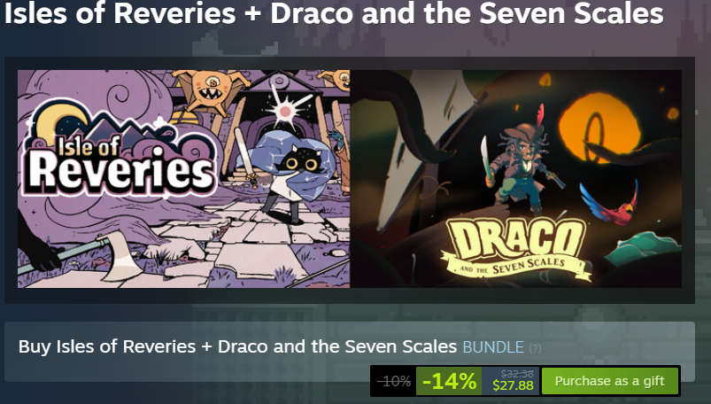 Xythas's tweet photo. They don't want you to know that this means Draco is also at a discount if you buy both of our games! https://t.co/UZ2BP5sE5l