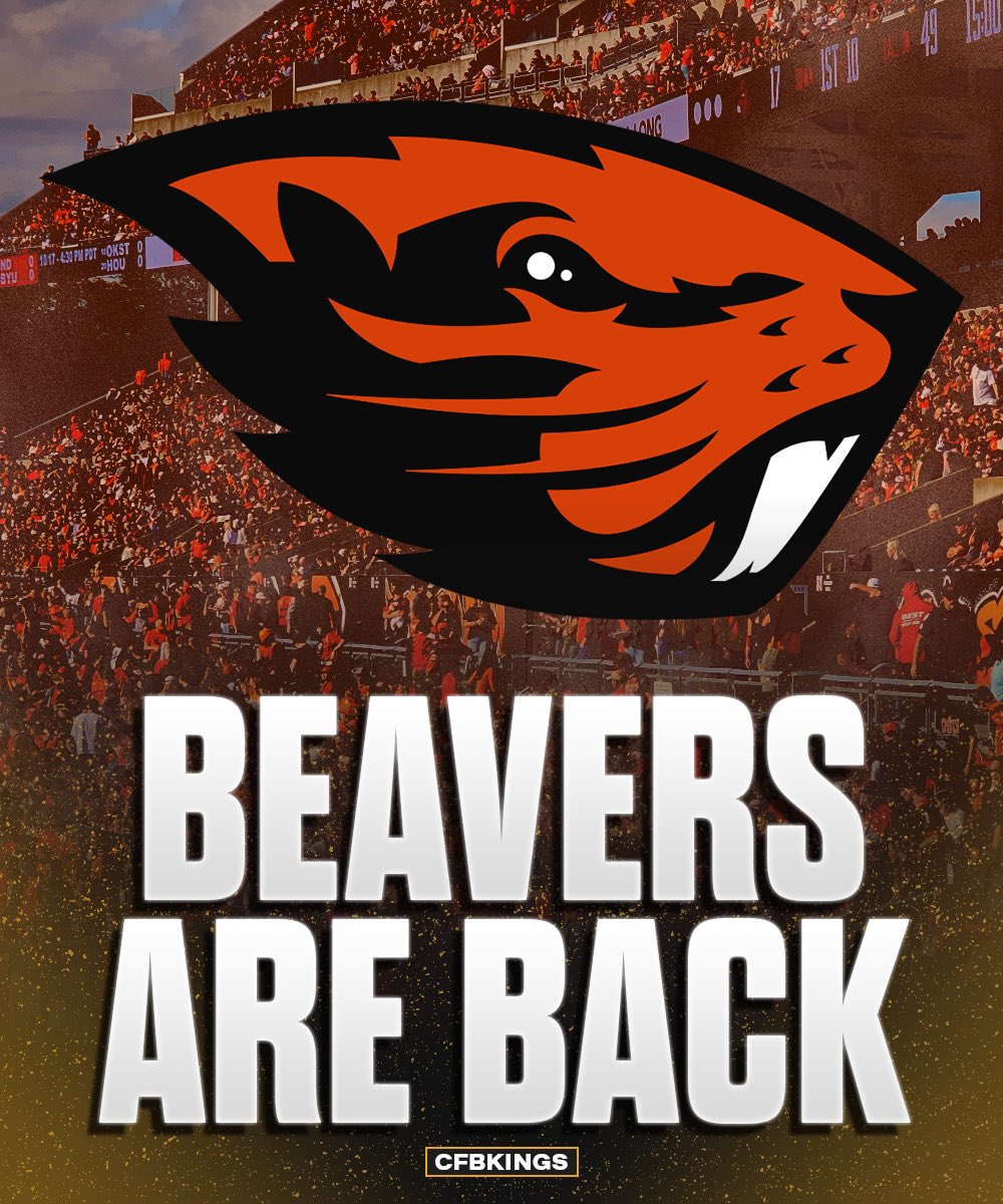 CFBKings's tweet photo. After being left for dead during the wave of conference realignment that destroyed the old PAC-12 following the 2023 season, Oregon State’s future looked very bleak.

In 2024 and 2025, they had a combined record of 7-17, going 2-10 last year after starting 0-7 and firing their head coach.

This season has been a different story though. Under first year head coach JaMarcus Sheppard and in the first year of the revamped PAC-12, the Beavers have completely turned things around.

Oregon State is 5-2 and on a 5-game win streak, with their lone losses coming in competitive games with #8 Texas Tech and #14 Houston (one possession game with Houston in the 4th quarter, led Texas Tech in the 4th quarter).

They have the leading passer in all of College Football (Braden Atkinson, 2,604 yards & 24 TDs) and the leading receiver in all of College Football (Jesse Legree, 1,040 yards & 14 TDs).

Atkinson and Legree are firmly in the Heisman conversation and I personally have them both Top 5, alongside Jeremiah Smith, Darian Mensah, and Malachi Toney.

Legree has garnered so much national attention regarding top programs trying to poach him in the transfer portal next year, that former Oregon State WR Chad Johnson has offered to pay millions to their NIL fund to retain Legree.

On Saturday against Washington State, the Beavers had a true sellout atmosphere without an empty seat in the stadium.

Oregon State received three votes as the #25 team in the nation in the AP poll this week, and an anonymous Power 4 head coach said yesterday that it’s “ridiculous” the Beavs aren’t ranked.

Oregon State has the No. 4 offense in the FBS, scoring 42.7 points per game. Their offense is so good they have not had a 3 & out in FOUR WEEKS. They earned at least one first down on every single drive in each of their last 4 games.

They are a real contender to win the PAC-12 title and a leading candidate to make the College Football Playoff with the Group of 6 bid.

With how badly they got screwed by conference realignment and being forced down into the G6 (after being a power conference program for decades), seeing them succeed this year is awesome and is great for the sport.

Go get ‘em, Beavs 🫡