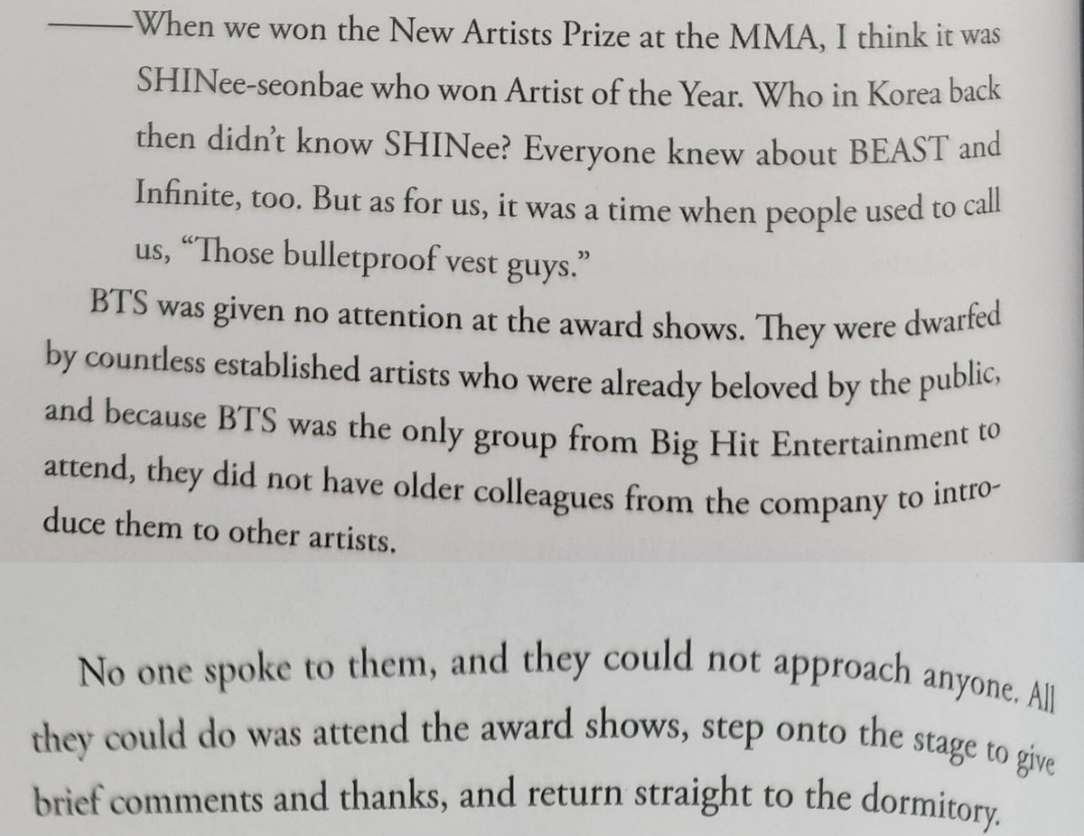kookyun's tweet photo. It doesn't surprise me when kpop idols especially the 2nd &amp; 3rd gen ones make shady or bitter comments about BTS because I read "Beyond the story" and know how they were treated from the start.

It must piss them off that the group they looked down upon ended up at the top https://t.co/IpLonB4Wb2