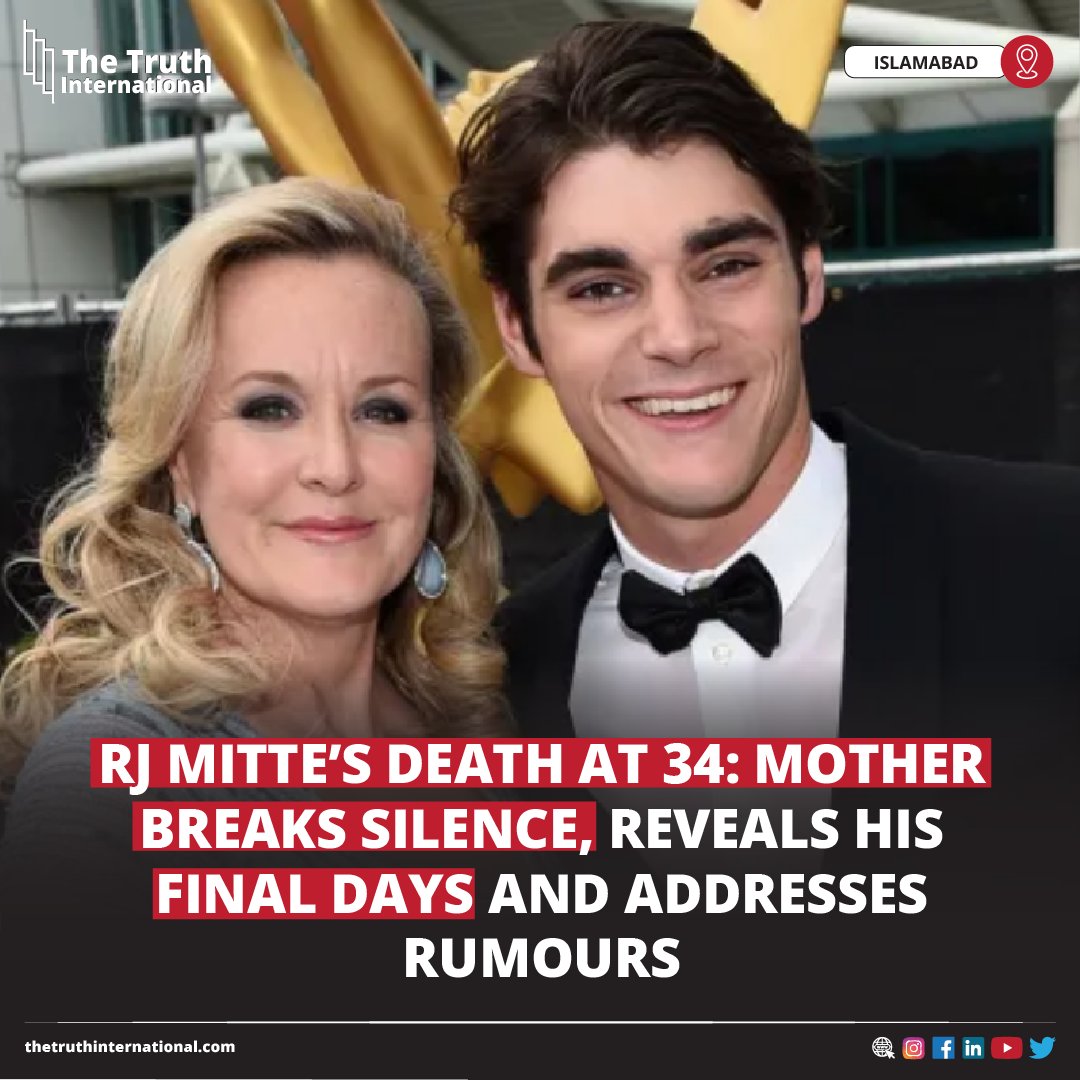 ttimagazine's tweet photo. RJ Mitte’s Death at 34: Mother Breaks Silence, Reveals His Final Days and Addresses Rumours

CLICK HERE: https://t.co/aWd9LoVs8l

#RJMitte #Death34 #Mother #BreaksSilence #Reveals #FinalDays #Addresses #Rumours #TTI https://t.co/MlKngbMMqo