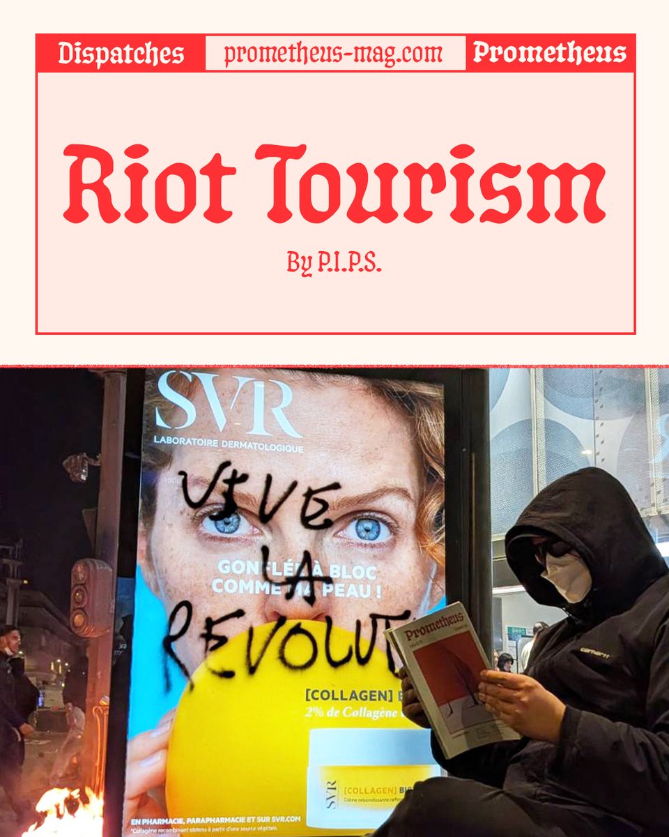 prometheus_mag's tweet photo. The Prometheus International Press Squad (P.I.P.S.) reports from the 17th October protests in Paris, situating them within a wider political crisis of the French state and growing working-class youth militancy. 

https://t.co/WLgSbU2V6c https://t.co/J7jsrbr6xa
