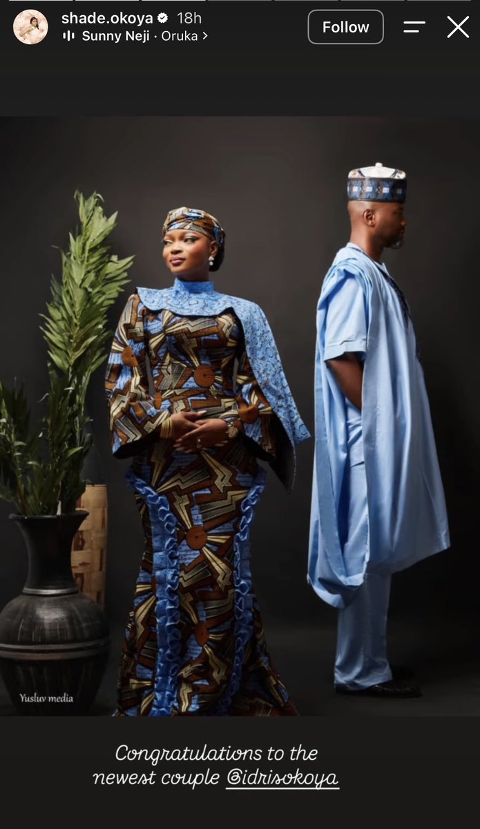 Hybrid_Ola's tweet photo. Shade Okoya celebrates Chief Rasaq Okoya’s son, Idris Okoya, as she announces his wedding on her Instagram Story. https://t.co/vBvnjfYex7