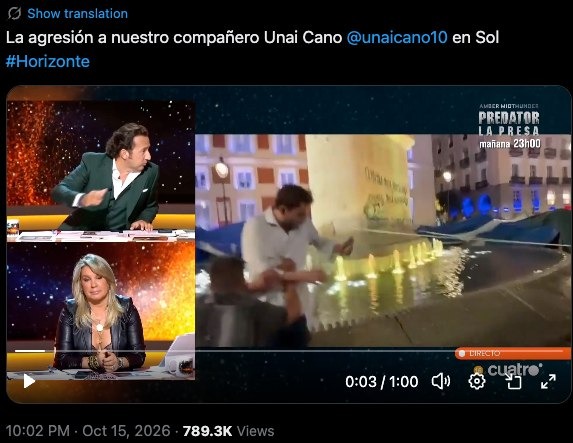 Acampada26sMad's tweet photo. ✊ EN SOL NO CABE LA VIOLENCIA
Rechazamos cualquier agresión, venga de quien venga. Cuando ocurre, actuamos: en el caso de Horizonte, expulsamos al agresor esa misma noche por protocolo de cuidados.
Usar a una persona para criminalizar a cientos es manipu 1/2

#26s #acampada26s https://t.co/3MM9ZfGbGY