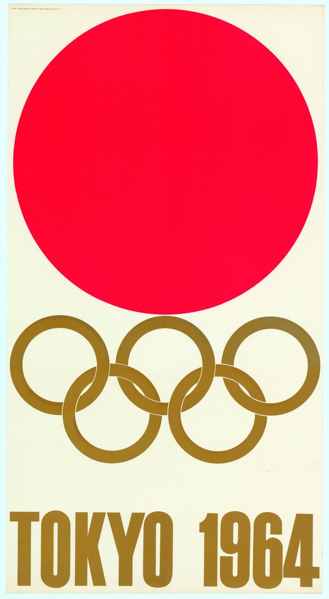 luusssso's tweet photo. Official posters for the 1964 Tokyo Olympic Games 

Designed and art directed by Yusaku Kamekura https://t.co/FlHsk7ZyVw