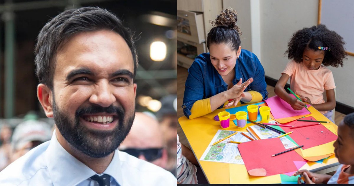 DemzDeliver's tweet photo. 🚨 BREAKING: Zohran Mamdani expands free childcare to all of Staten Island and The Bronx. https://t.co/UNEa6wHGOi
