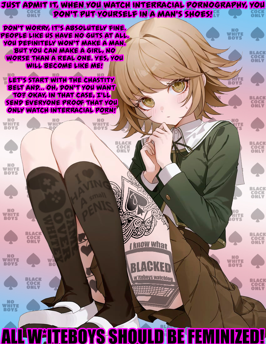 EvaQoStrice's tweet photo. Chihiro is the last character from Danganronpa that I wanted to edit. At least until I start playing the second part.🤭

#Blacked #BNWO #danganrompa #ChihiroFujisaki #Femboy https://t.co/QF5KbDK58l