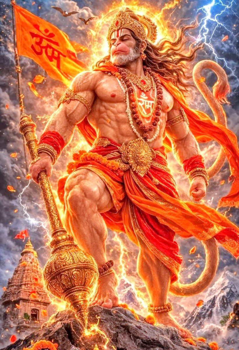 Gravim71's tweet photo. हनुमानञ्जनी सूनुर्वायुपुत्रो महाबल:।
रामेष्ट: फाल्गुनसख:
पिङ्गाक्षोमितविक्रम:।।

रामचंद्र के भजन बिनु, 
जो चह पद निर्बान। 
ग्यानवन्त अपि सो नर, 
पसु बिनु पूंछ बिषान।।

सियावर रामचन्द्र की जय…🙌
पवनसुत हनुमान की जय…🙌

🌷🍃ॐ हनुमते नमः🍃🌷
🌹☘जय श्रीराम☘🌹 https://t.co/CBbfLZuool