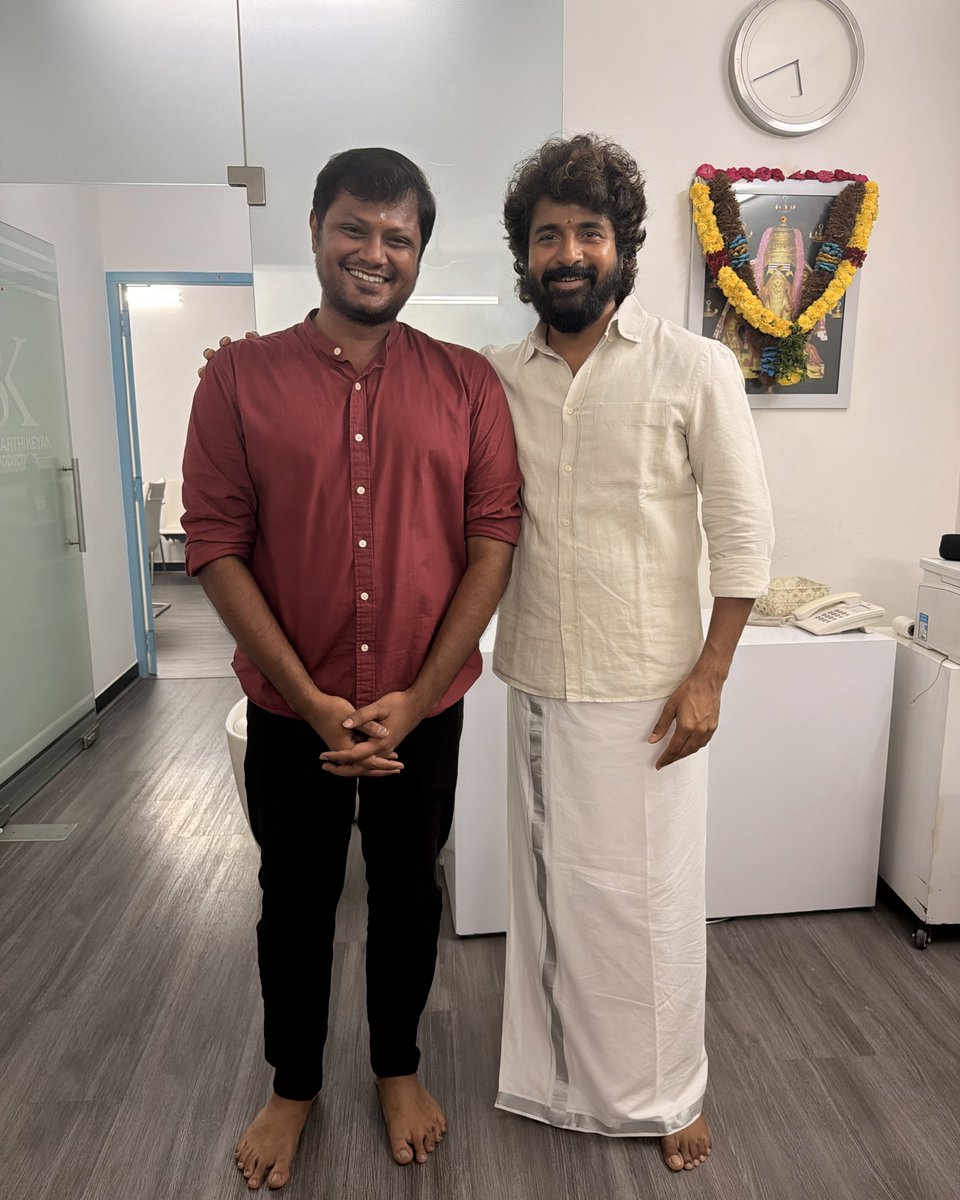 ragulparasuram's tweet photo. #AayudhaPooja, happy moments and a heart full of gratitude ❤️

#SivakarthikeyanProductions https://t.co/bNasF88dbB