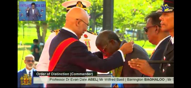 DOM_UCLA's tweet photo. Congrats to Dr. E. Dale Abel on receiving Jamaica’s Order of Distinction in the Rank of Commander, one of the nation’s highest honors, recognizing his contributions to medicine and endocrinology. Watch the ceremony &amp; join us in celebrating this achievement https://t.co/x1wuPlxV5d https://t.co/C3sB9zVkpt