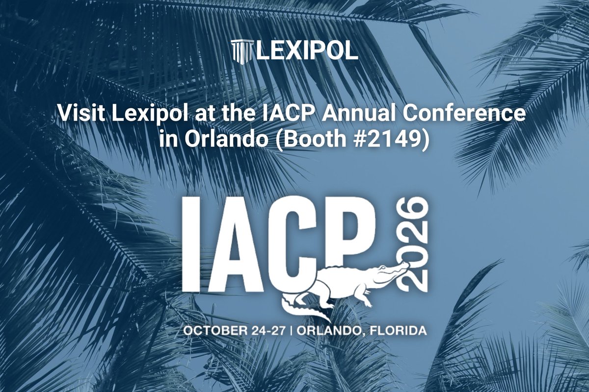Lexipol's tweet photo. We're heading to Orlando! Our team will be at Booth #2149 during the IACP Annual Conference, October 24-27, ready to catch up with familiar faces and meet new ones. Come talk with us about what readiness looks like for your agency. @TheIACP https://t.co/nwZYM9Ze4J
