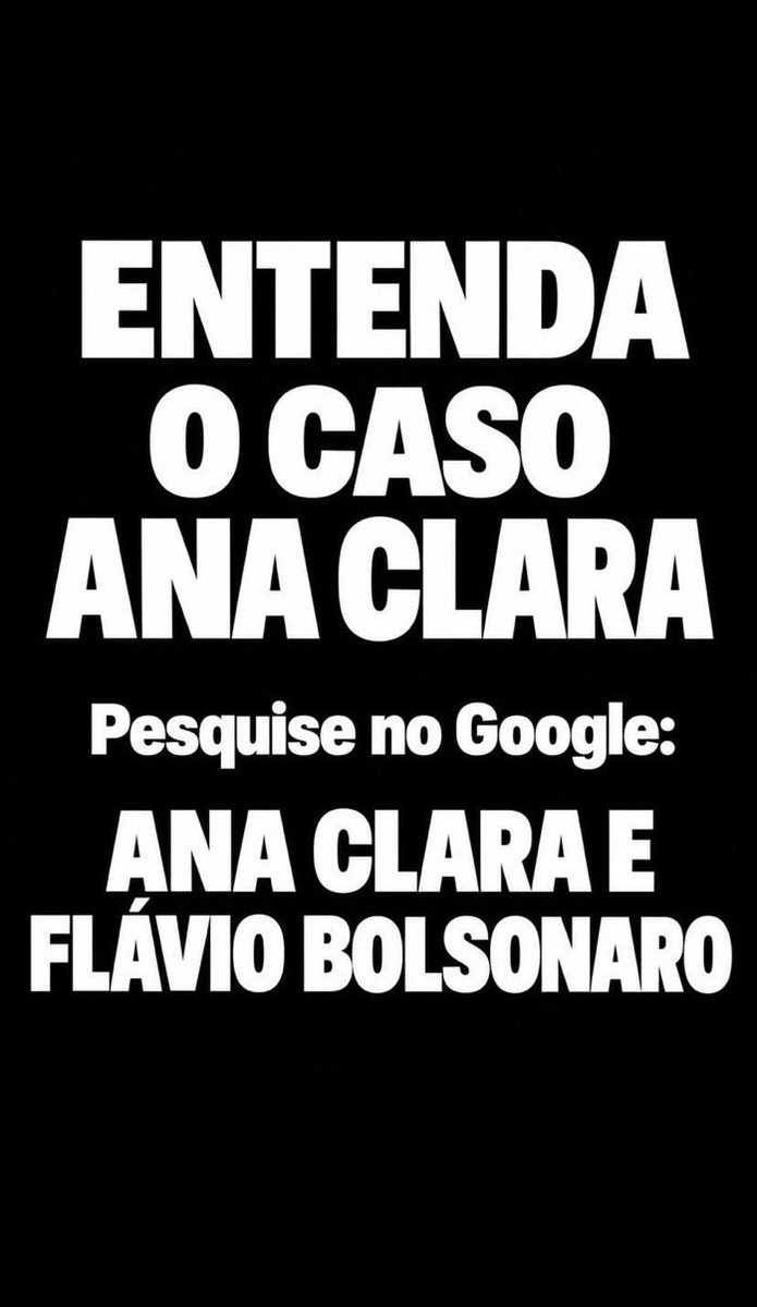 McLennonlives's tweet photo. @em_com Se você é de esquerda ou de direita pesquise o caso Ana Clara Flavio Bolsonaro no Google https://t.co/8a77YOdJrP
