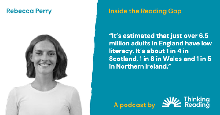 ThinkReadHQ's tweet photo. 🎧 We know how to teach all children to read and these solutions are far cheaper than the ongoing costs of illiteracy. Thank you to Rebbeca Perry @Literacy_Trust who joined us on "Inside the Reading Gap" to discuss the impacts of low literacy. https://t.co/GfrCmx03Fh