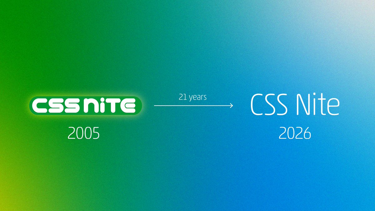cssnite's tweet photo. 2005年にスタートしたCSS Niteが丸21年になりました。 https://t.co/L0zOXYUAz7