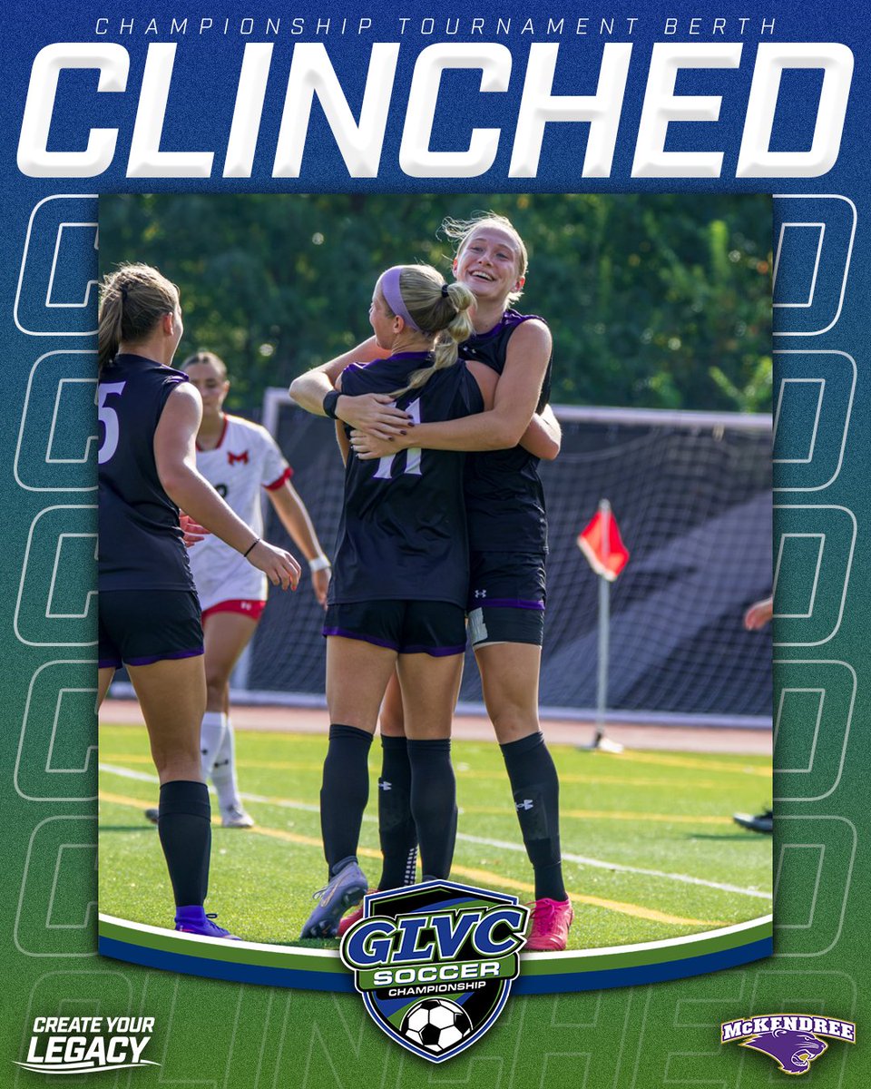 GLVCsports's tweet photo. 🏆⚽️ SPOT LOCKED 🔒

Five teams have punched their tickets to the GLVC Women's Soccer Championship Tournament!

#GLVCchamps | #CreateYourLegacy https://t.co/5SyhYZKnhQ